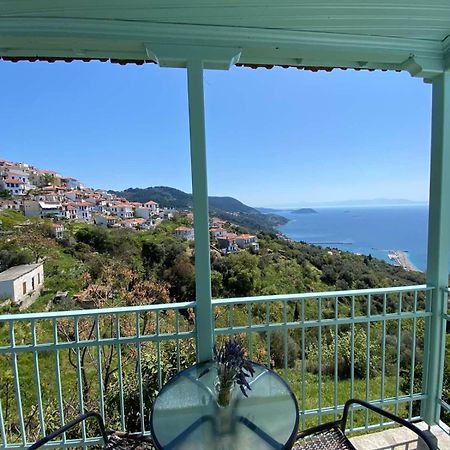 The Balcony Villa Glossa Bagian luar foto